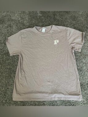 PINK VS Brown Short Sleeve Tee Size Medium 0383